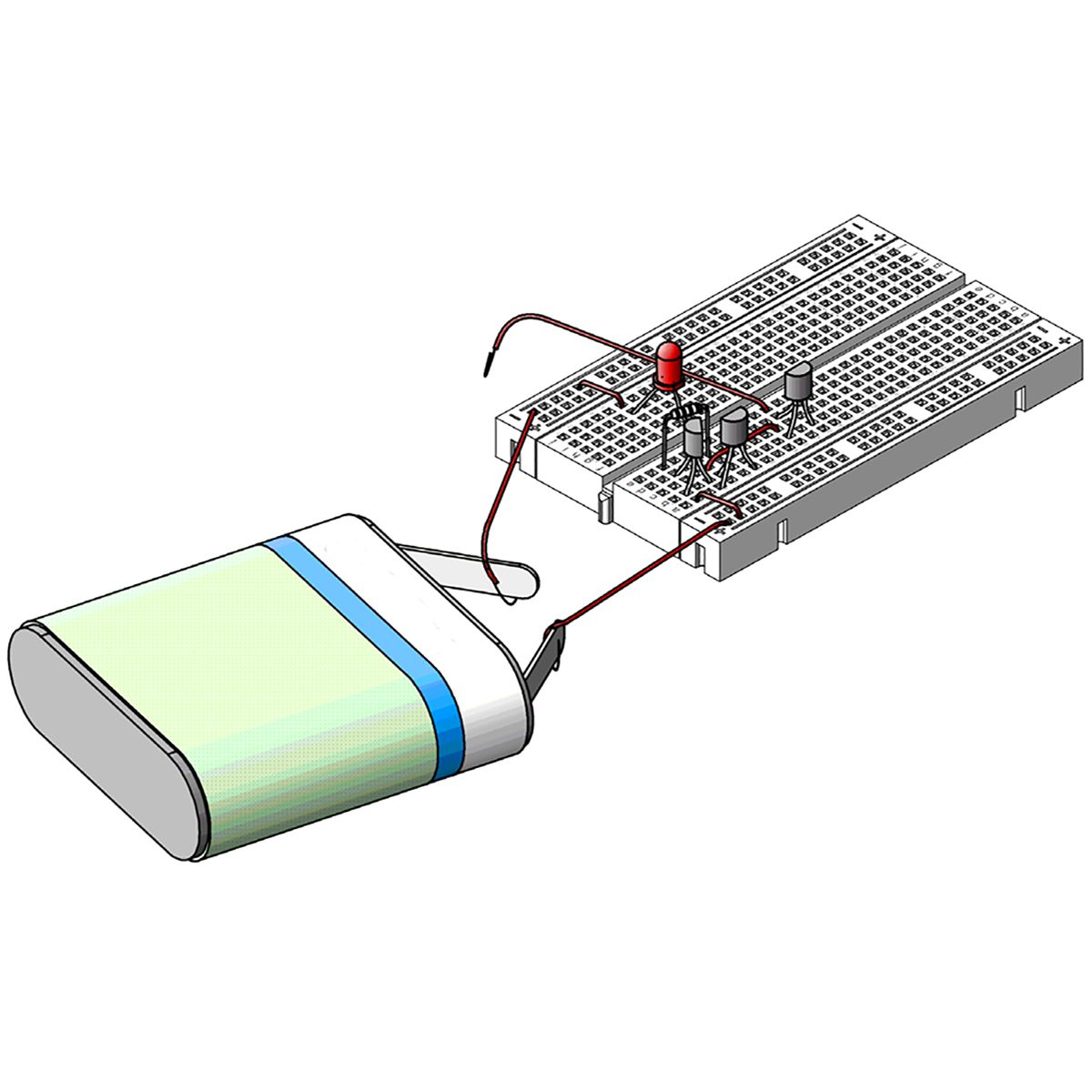 35-teiliges Mini-Steckbrett-Set ZY25 – 25 Löcher Pro Board – Lötfrei – 7 Farben – Für Elektronik-Experimente & Tests