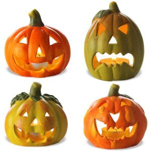 matches21 - Webshop Halloween Kuerbisse im Set mit verschiedenen Gesichtern und Farben 126555 1 30