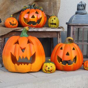 matches21 - Webshop Halloween Kuerbisse im Set mit verschiedenen Gesichtern und Farben 126555 5 1 18