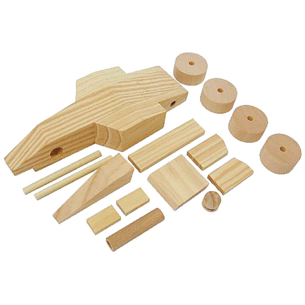 matches21 - Webshop Holz Rennauto Holzauto Bausatz vorgefertigt Auto Kinder Bastelset ab 7 Jahren 122707 3 1 2