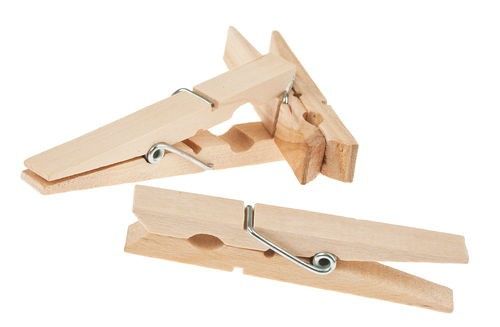 matches21 - Webshop Holz Waescheklammern 50 Stk Je 4 cm fuer Gesche 2 1 3