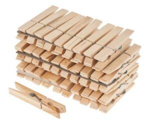 matches21 - Webshop Holz Waescheklammern 50 Stk Je 4 cm fuer Geschenk 1 58