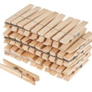 matches21 - Webshop Holz Waescheklammern 50 Stk Je 4 cm fuer Geschenk 1 6