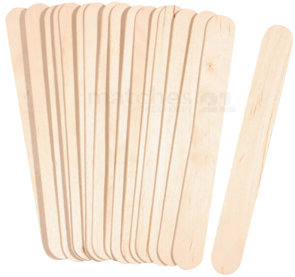 matches21 - Webshop Holzstaebchen Holzspatel Bastelholz Holz Eissti 12 1 4