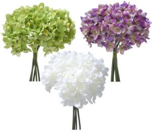 matches21 - Webshop Hortensien Blueten Kunstblumen Blueten Kunstpflanzen 5 Stk Bund 25 cm 3 Farben 120528 1 13