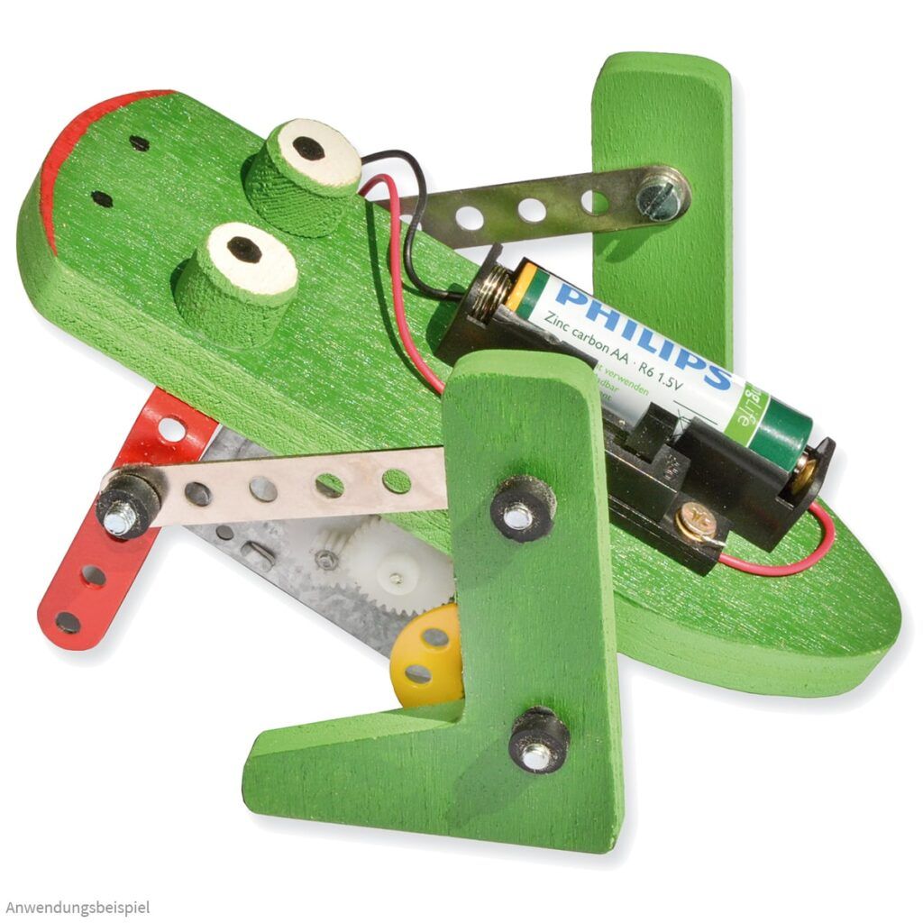 matches21 - Webshop Huepfender Frosch Bausatz Kinder Holz Elektronik Werkset Bastelset ab 12 Jahren 111269 1 1