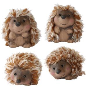 matches21 - Webshop Igel Deko Figur Herbst Deko 4 Stueck Set sortiert sitzend Herbstdeko 100240 1 22