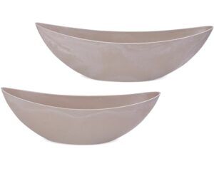 matches21 - Webshop Jardiniere Pflanzschalen Kunststoff Dekoschalen used sand oval 1 Stk in 2 Groessen 123654 2 13