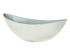 matches21 - Webshop Jardinieren Blumentoepfe Kunststoff Shabby Used creme glaenzend oval 2 Groessen 125023 8 1 44