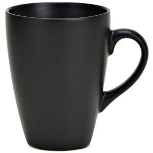 matches21 - Webshop Kaffeebecher Becher Tasse Steingut Kaffeetasse schwarz uni 1 Stk B WARE 11 cm 123930 1 11