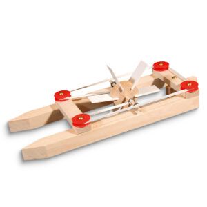 matches21 - Webshop Katamaran Holz Modell Gummimotor Bausatz Kinder Werkset Bastelset ab 9 Jahren 100900 1 1 9