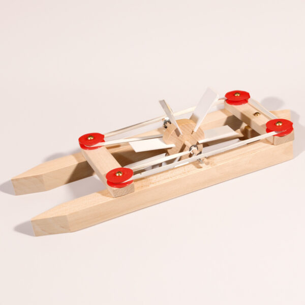 matches21 - Webshop Katamaran Holz Modell Gummimotor Bausatz Kinder Werkset Bastelset ab 9 Jahren 100900 5 1 5