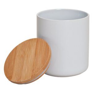 matches21 - Webshop Keramik Vorratsdose mit Holzdeckel vielseitig verwendbar 12x10 cm ca 550 ml 110911 1 18