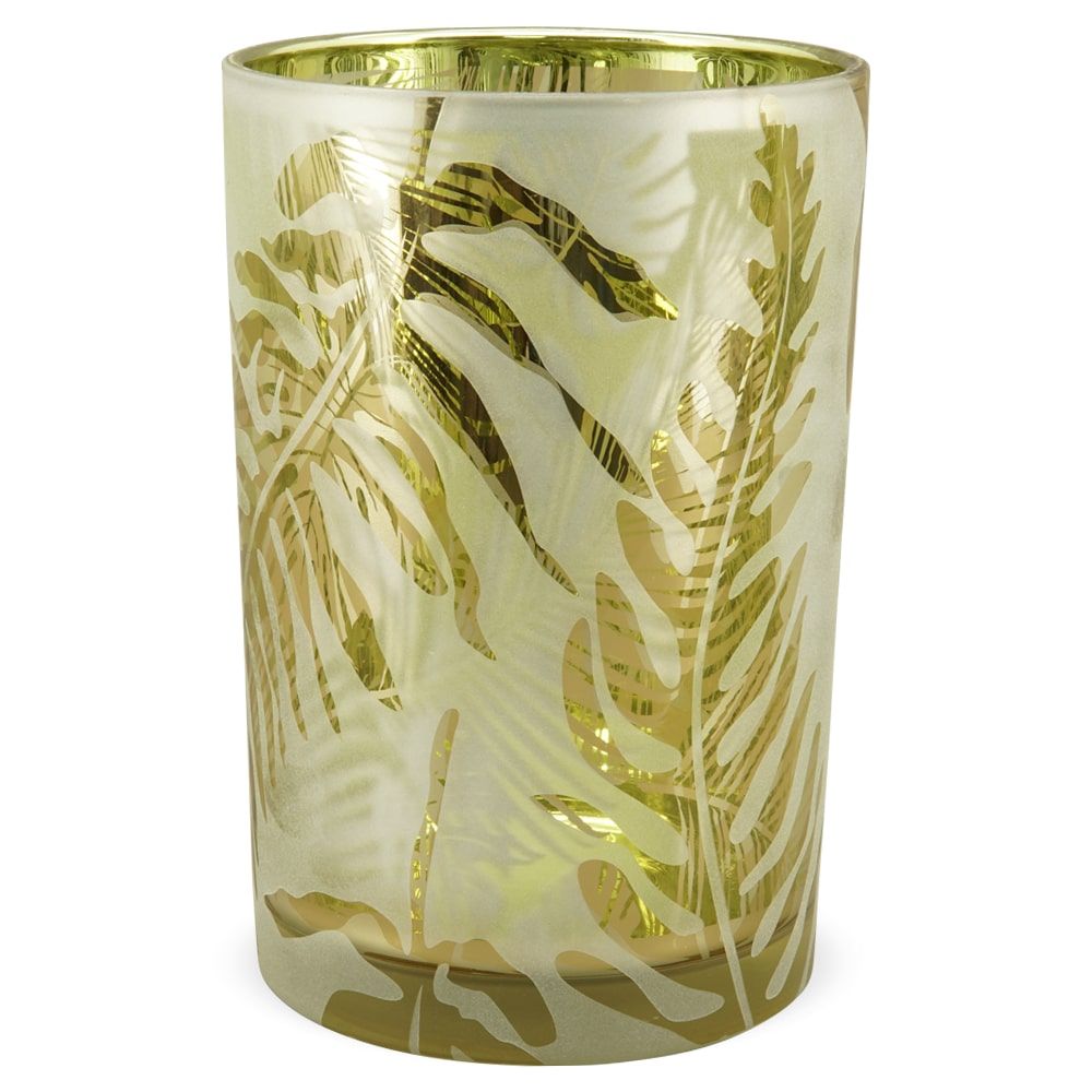 matches21 - Webshop Kerzenhalter Glas mit schoenen Monstera Muster Windlicht 2 Groessen 126457 1 1 12