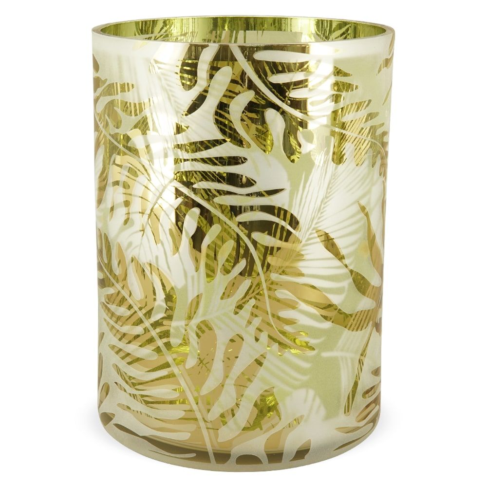 matches21 - Webshop Kerzenhalter Glas mit schoenen Monstera Muster Windlicht 2 Groessen 126457 4 1 13