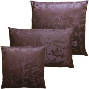 matches21 - Webshop Kissenbezuege Heimtextilien Jacquard Ornamente 1 Stk dunkelbraun in 3 Groessen 124174 1 10