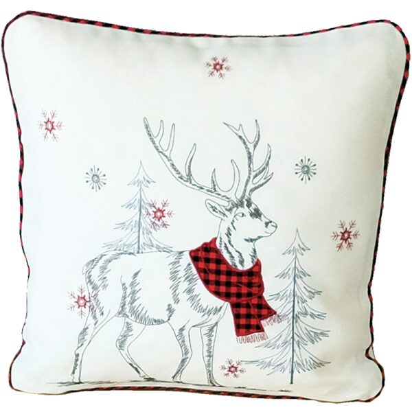 matches21 - Webshop Kissenbezuege Kissenhuellen Heimtextilien Hirsch Weihnachten 40x40cm 1 Stk 2 Farben 119681 2 1 13