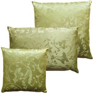 matches21 - Webshop Kissenbezuege Kissenhuellen Heimtextilien Jacquard Ornamente 1 Stk gruen 3 Groessen 124178 1 3