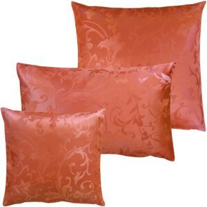 matches21 - Webshop Kissenbezuege Kissenhuellen Heimtextilien Jacquard Ornamente 1 Stk orange 3 Groessen 124181 3 1 1