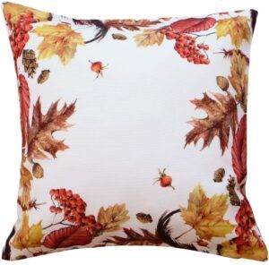 matches21 - Webshop Kissenbezug Kissenhuelle Heimtextilien Druck bunt Blaetter Herbstlaub 40x40 cm 121258 1 3