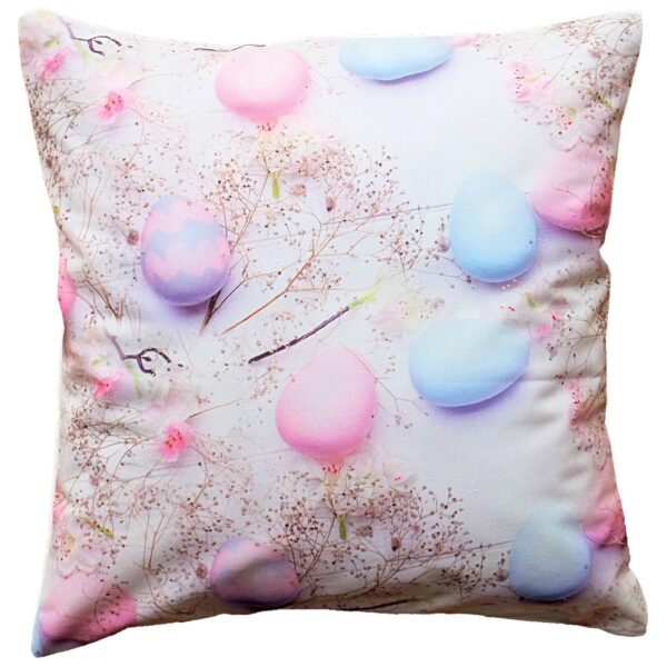 matches21 - Webshop Kissenbezug Kissenhuelle Ostereier Pastell rosa und hellblau Druck 1 Stk 40x40 cm 123903 1 1