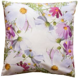 matches21 - Webshop Kissenhuelle Kissen Blumenwiese Blumen Fruehling weiss Druck bunt 40x40 cm 117129 1 7