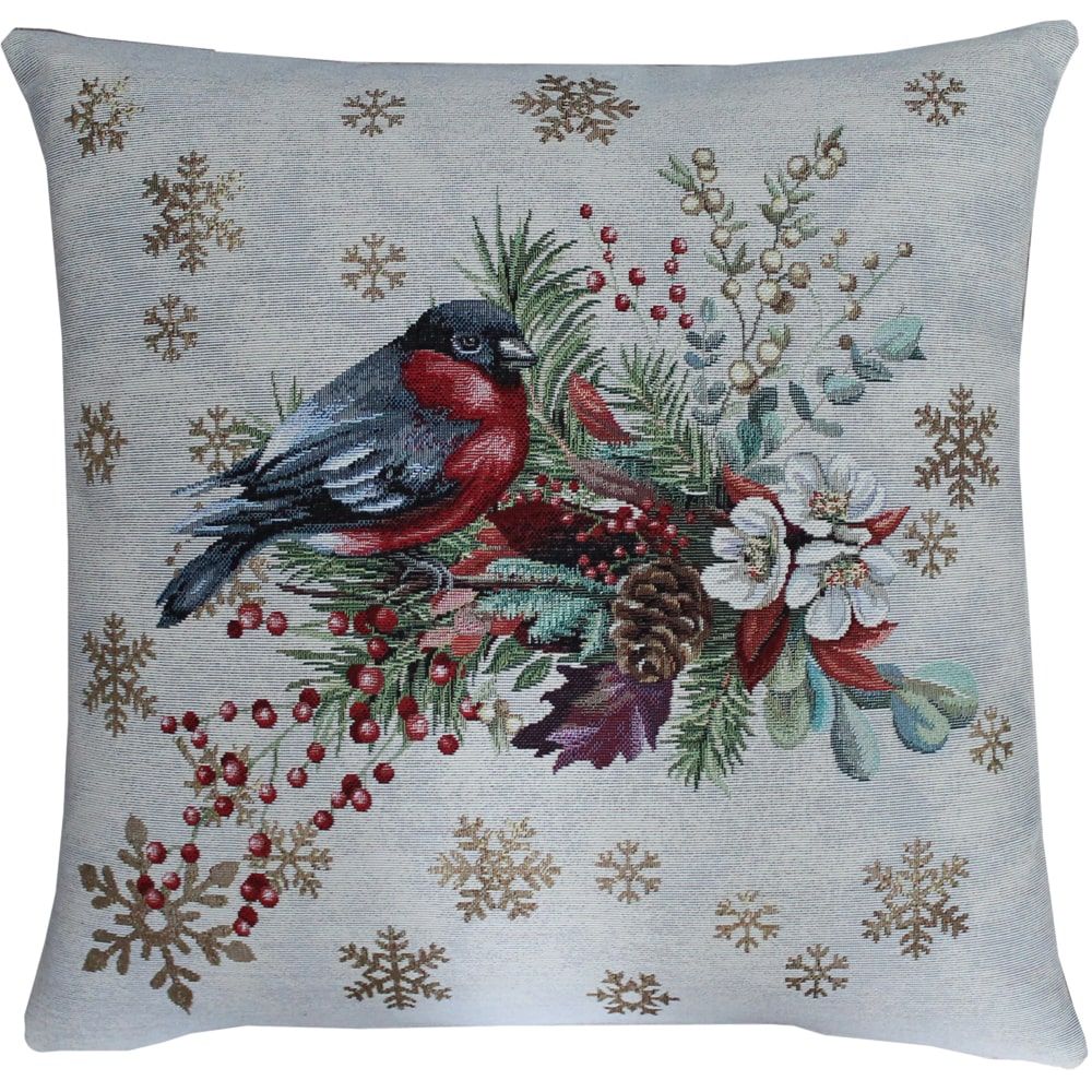 matches21 - Webshop Kissenhuelle Vogel und Schneeflocken bunt Polyester Baumwolle Polyacryl 45x45 cm 125647 1 19