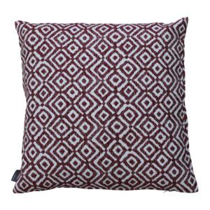 matches21 - Webshop Kissenhuellen HANNA Quadrat Druck bordeaux viele Modelle 124915 2 1 12