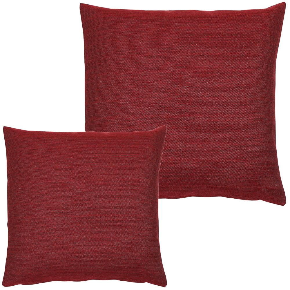 matches21 - Webshop Kissenhuellen LEONIE einfarbig Kissenbezuege uni rot Polyester Baumwolle 2 Groessen 125613 1 7