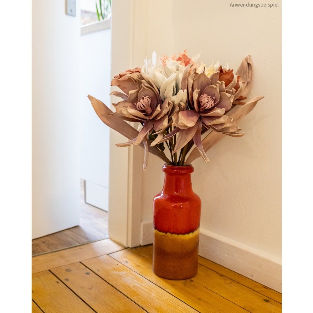 matches21 Kunstblumen Magnolie in 3 Farben Pflanzen Deko 12x65 Schaumstoff 126604 2 1 6
