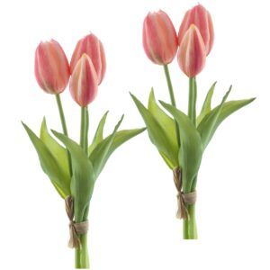 matches21 - Webshop Kunstblumen Tulpen kuenstliche Blumen rosa 2er Set 126978 1 18