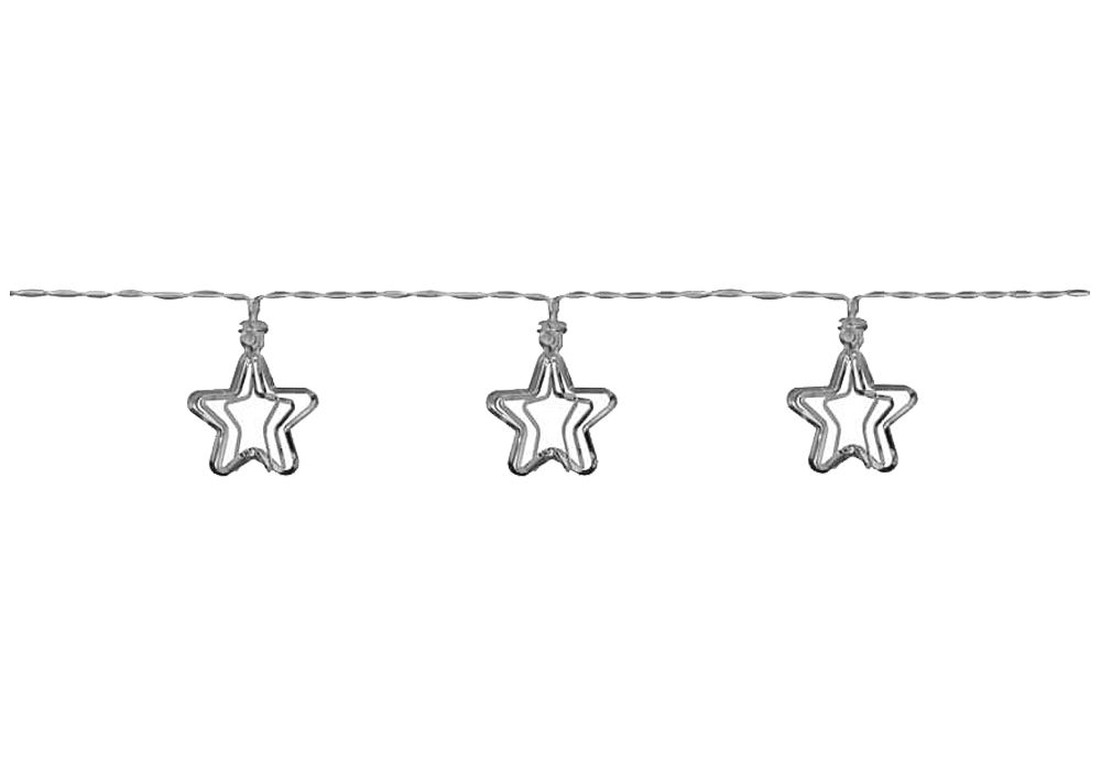 matches21 - Webshop LED Minilichterketten 3D Metallsterne Schalter Batterie 1 Stk in 3 Farben 122828 1 1 2