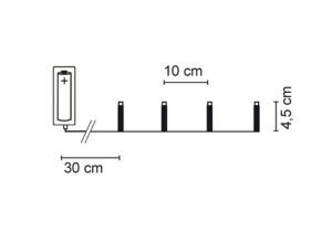 matches21 - Webshop LED Minilichterketten 3D Metallsterne Schalter Batterie 1 Stk in 3 Farben 122828 3 1 13