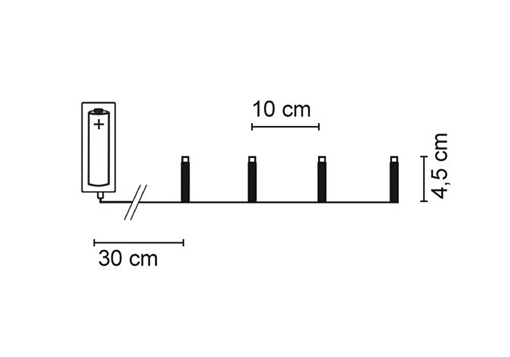 matches21 - Webshop LED Minilichterketten 3D Metallsterne Schalter Batterie 1 Stk in 3 Farben 122828 3 1 5