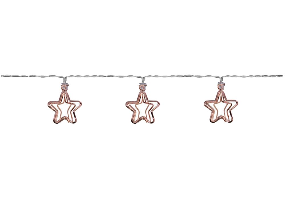 matches21 - Webshop LED Minilichterketten 3D Metallsterne Schalter Batterie 1 Stk in 3 Farben 122828 4 1 3