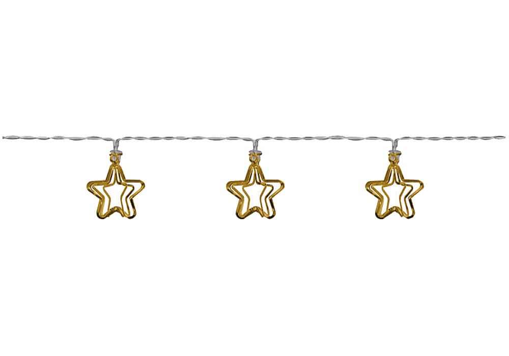 matches21 - Webshop LED Minilichterketten 3D Metallsterne Schalter Batterie 1 Stk in 3 Farben 122828 6 1 4