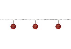 matches21 - Webshop LED Minilichterketten Metallbaelle Batterie Schalter 1 Stk 90 cm in 3 Farben 122824 3 1 27