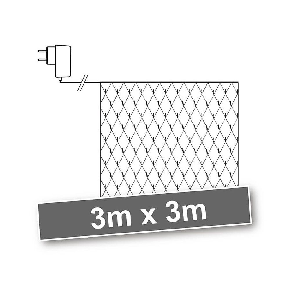 matches21 - Webshop LED Minilichterkettennetze Aussen 31V superwarmweiss 5 m Zuleitung 1 Stk in 2 Groessen 122851 6 1 17