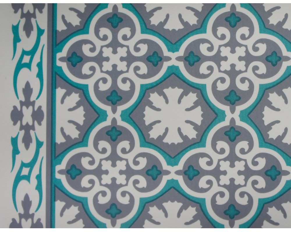 matches21 - Webshop Laeufer SOFT VINTAGE Bodenbelaege Orient Muster Polyester grau gruen 1 Stk 2 Groessen 123040 1 1