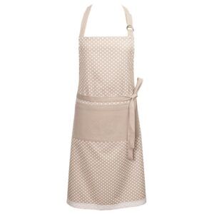 matches21 - Webshop Latzschuerze Schuerze Kochschuerze Landhaus Premium TRAUDL Herzen beige weiss und Tasche 118103 1 20