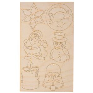 matches21 - Webshop Laubsaegevorlage Baumschmuck Weihnachten Holz Vorlage Laubsaege Kinder ab 8 Jahre 114439 5 1 6