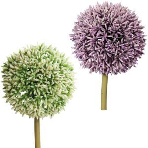 matches21 - Webshop Lauchblueten Allium Kunstblumen kuenstlich Kunststoff 1 Stk 11x67 cm 2 Farben 123685 1 19