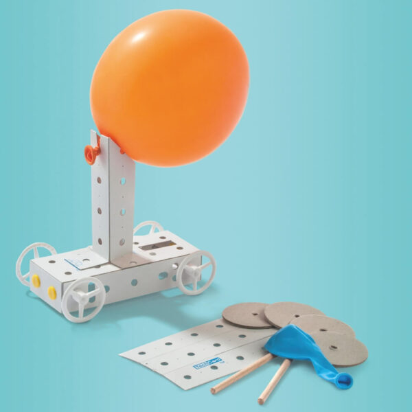 matches21 - Webshop Luftballon Fahrzeug Karton Funktionsmodell Kinder Bausatz Werkset ab 6 Jahre 117009 1 1 3