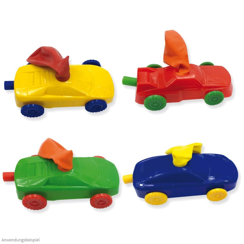 matches21 - Webshop Luftballonauto Luftballon Rennauto Bausatz Kinder Bastelset ab 6 Jahren 100887 4 1 2