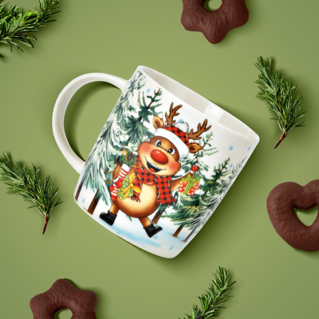 matches21 - Webshop Lustige Tassen Sets Weihnachtsmann Schneemann Rentier Weihnachtstasse 126864 12 1 41