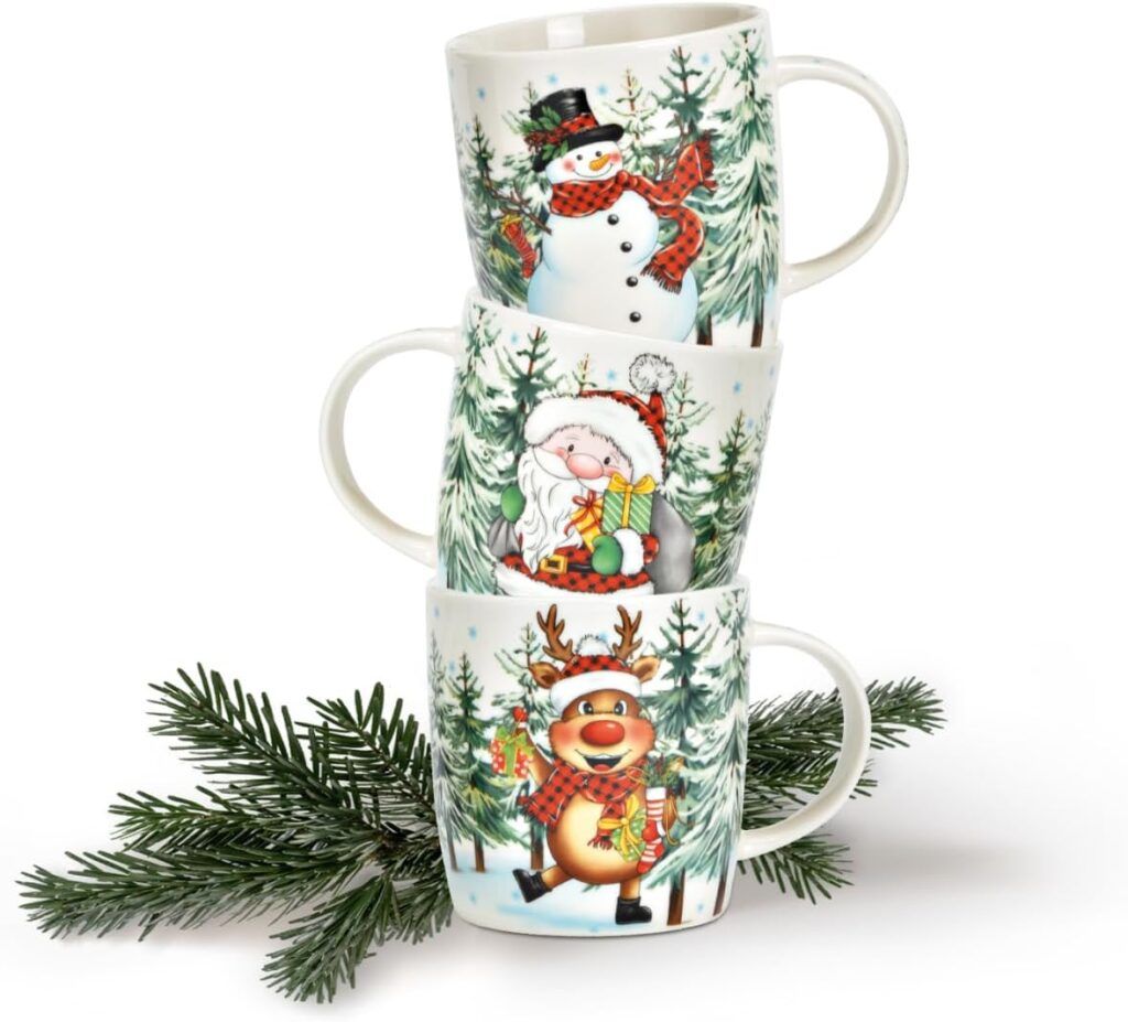 matches21 - Webshop Lustige Tassen Sets Weihnachtsmann Schneemann Rentier Weihnachtstasse 126864 7 1 36