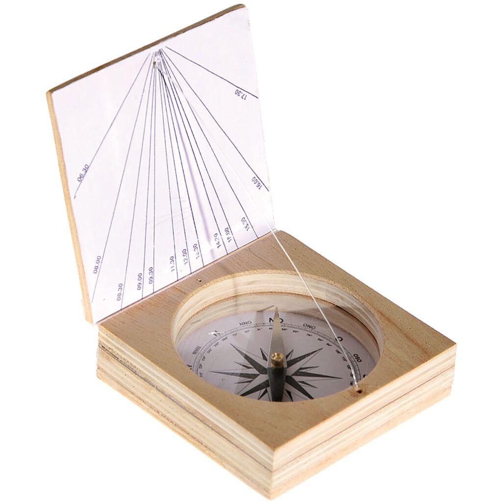 matches21 - Webshop Magnetkompass mit Sonnenuhr Bausatz f Kinder Werkset Bastelset ab 10 J 102874 1 1