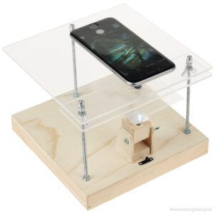 matches21 Mikroskop mit LED Leuchte fuer Smartphones Bausatz f Kinder Bastelset 109828 5 1 8