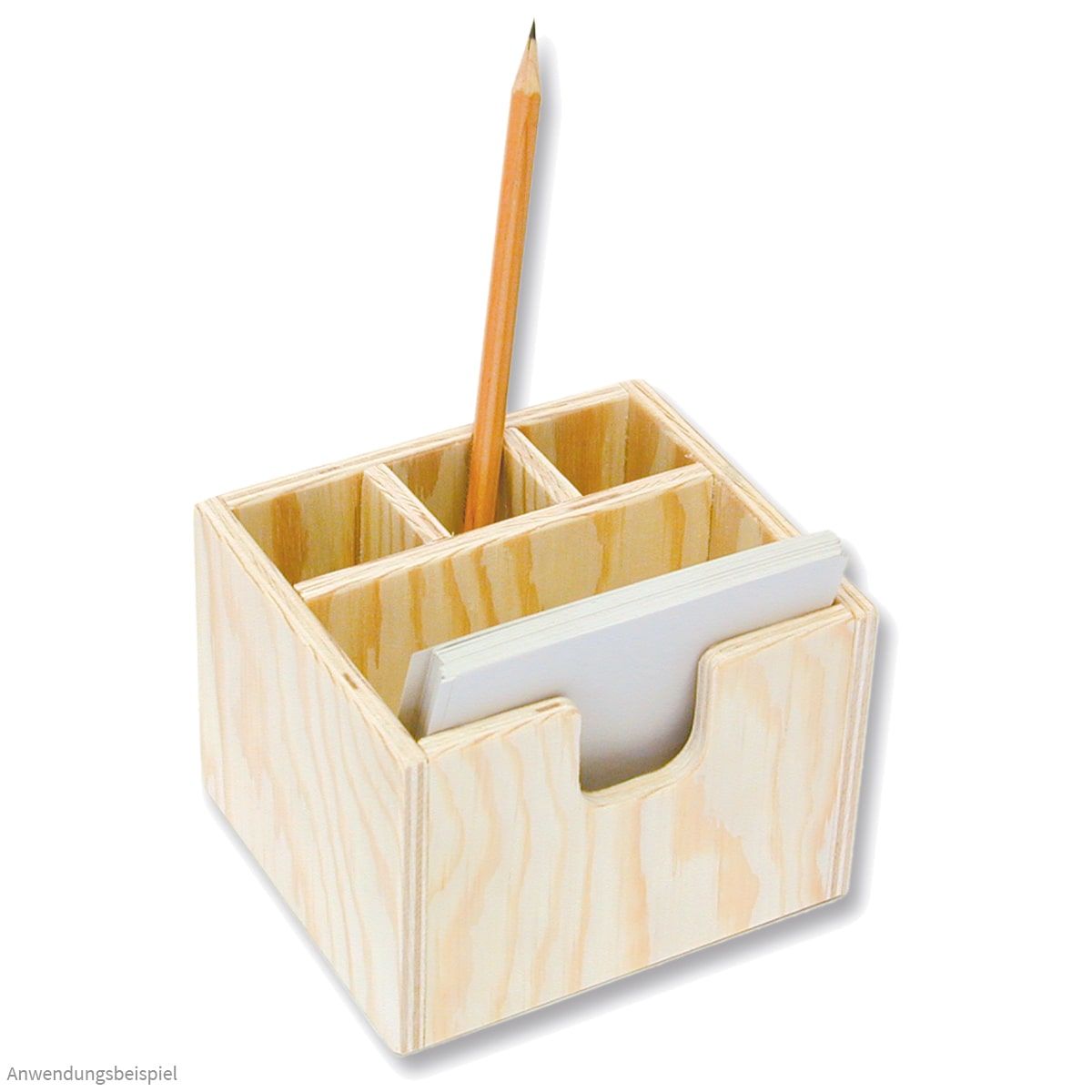 matches21 - Webshop Notizzettelbox und Stiftehalter Holz Bausatz Kinder Werkset Bastelset ab 11 Jahren 101146 2 1 11