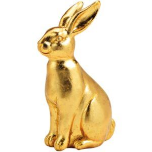 matches21 - Webshop Osterhasen Hasen Osterdeko Deko Figuren Ostern Polyresin gold 1 Stk in 4 Groessen 123205 4 1 20